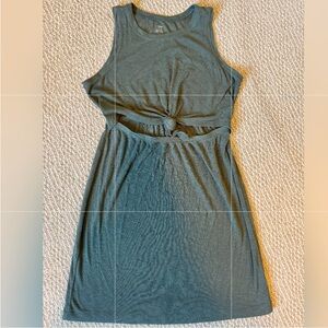 Aerie Ribbed Tank Dress with Knot Cut Out